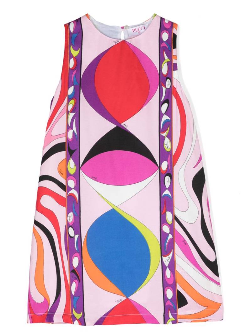 PUCCI Junior Iride-print sleeveless dress - Pink von PUCCI Junior