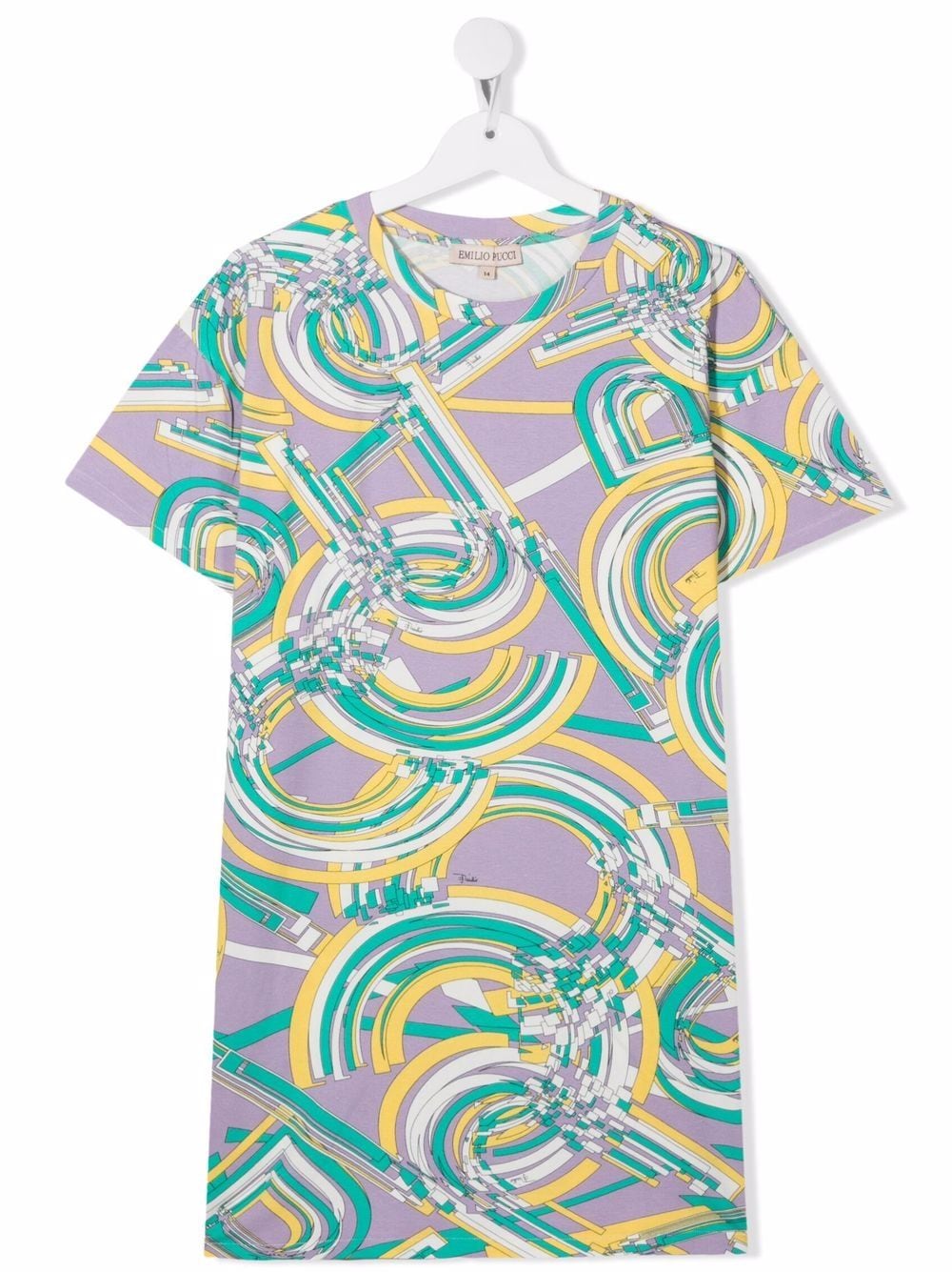 PUCCI Junior all-over logo print T-shirt - Purple von PUCCI Junior