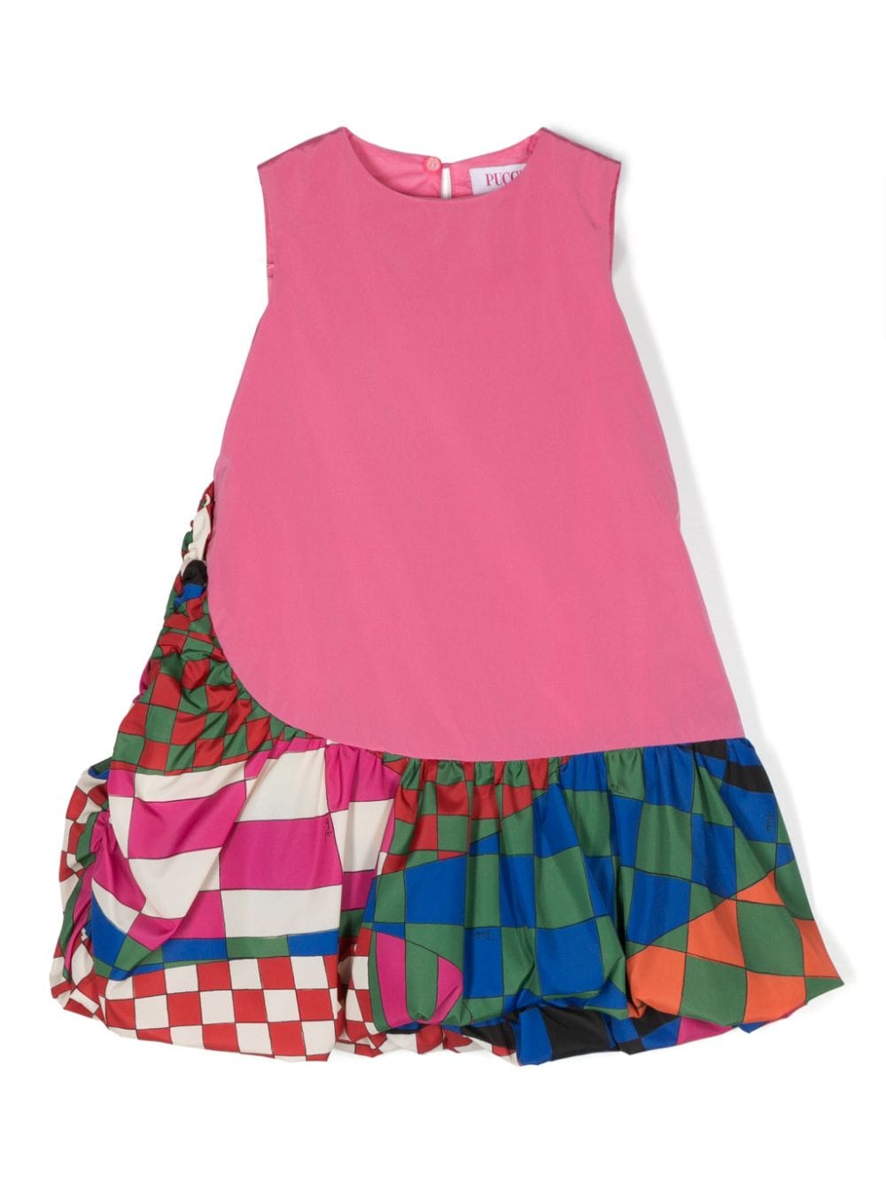PUCCI Junior geometric-print A-line dress - Pink von PUCCI Junior