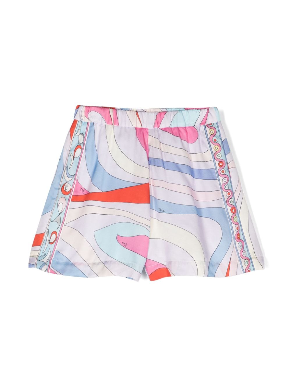 PUCCI Junior iride-print cotton shorts - Purple von PUCCI Junior