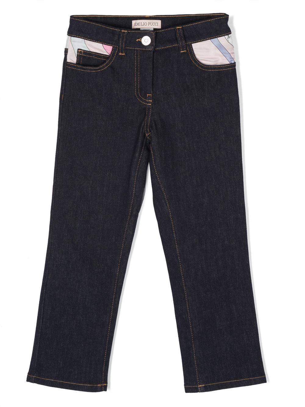 PUCCI Junior mid-rise slim-cut jeans - Blue von PUCCI Junior