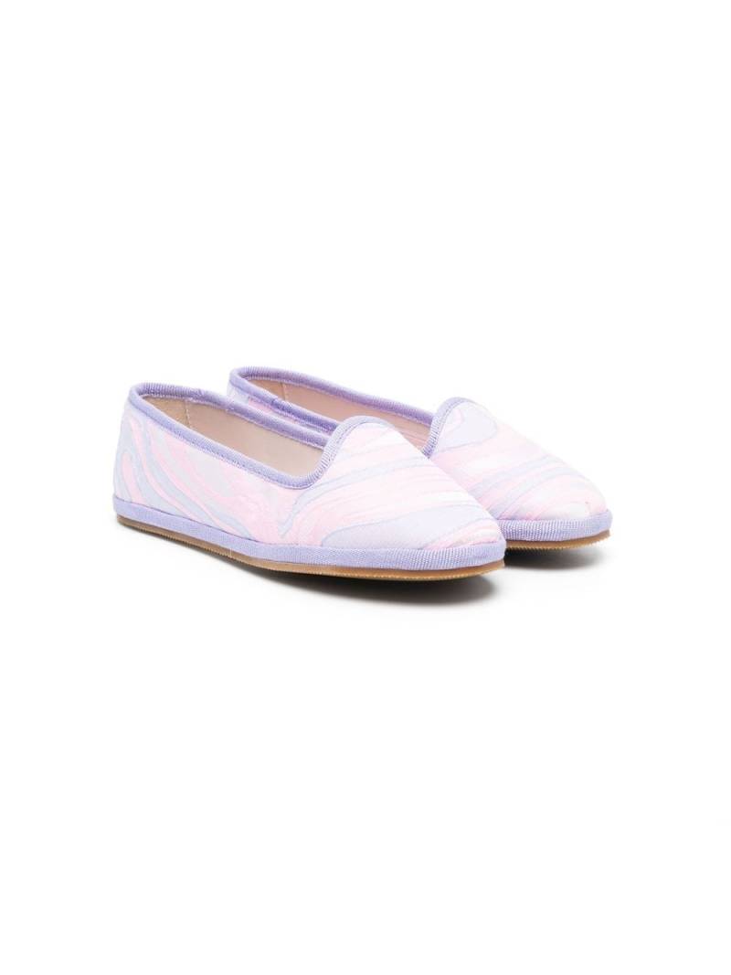 PUCCI Junior patterned slip-on ballerinas - Pink von PUCCI Junior