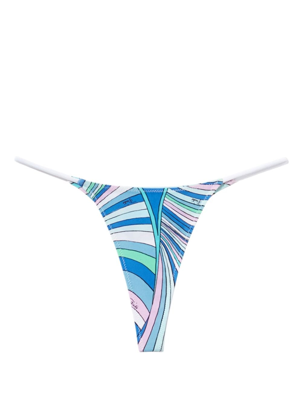 PUCCI Iride-print bikini bottoms - Blue von PUCCI