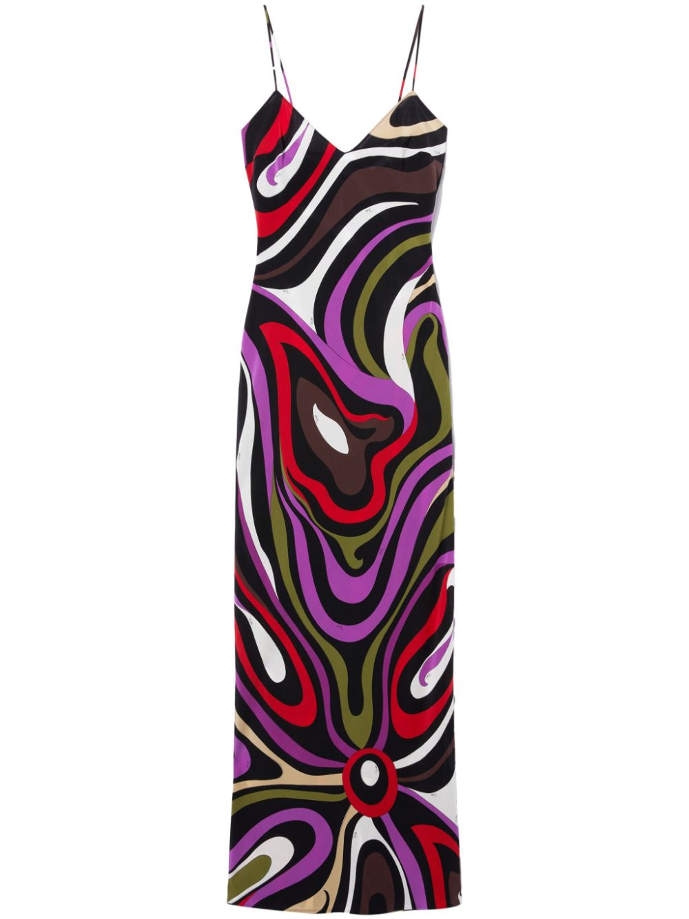 PUCCI Marmo-print silk maxi dress - Pink von PUCCI