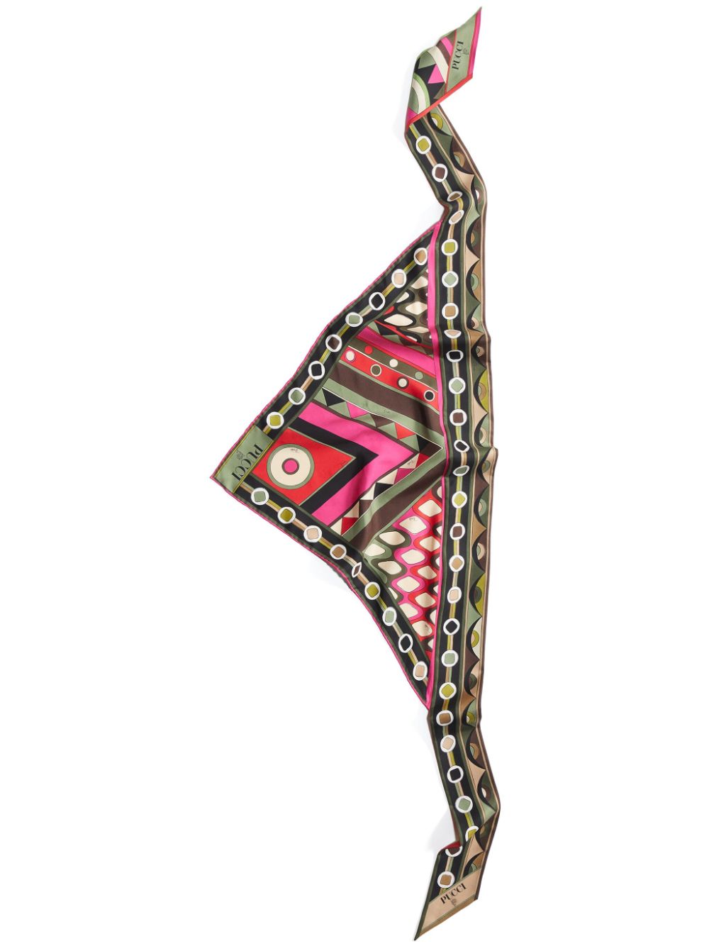 PUCCI Vivara-print silk twill scarf - Pink von PUCCI