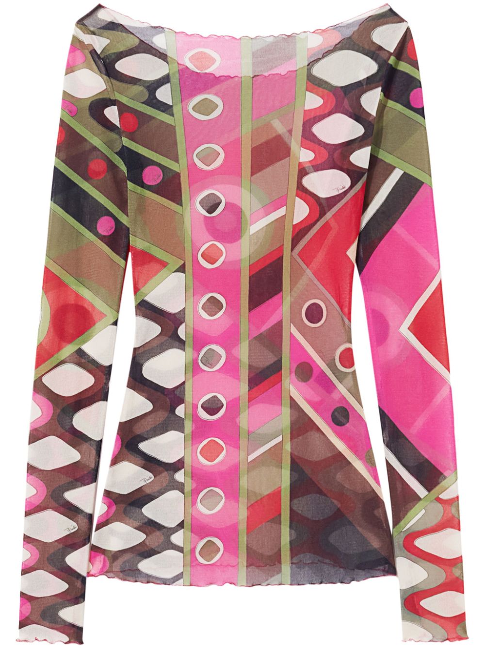 PUCCI Vivara-print top - Pink von PUCCI