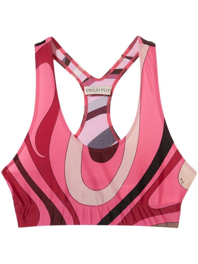 PUCCI abstract-print sports top - Pink von PUCCI