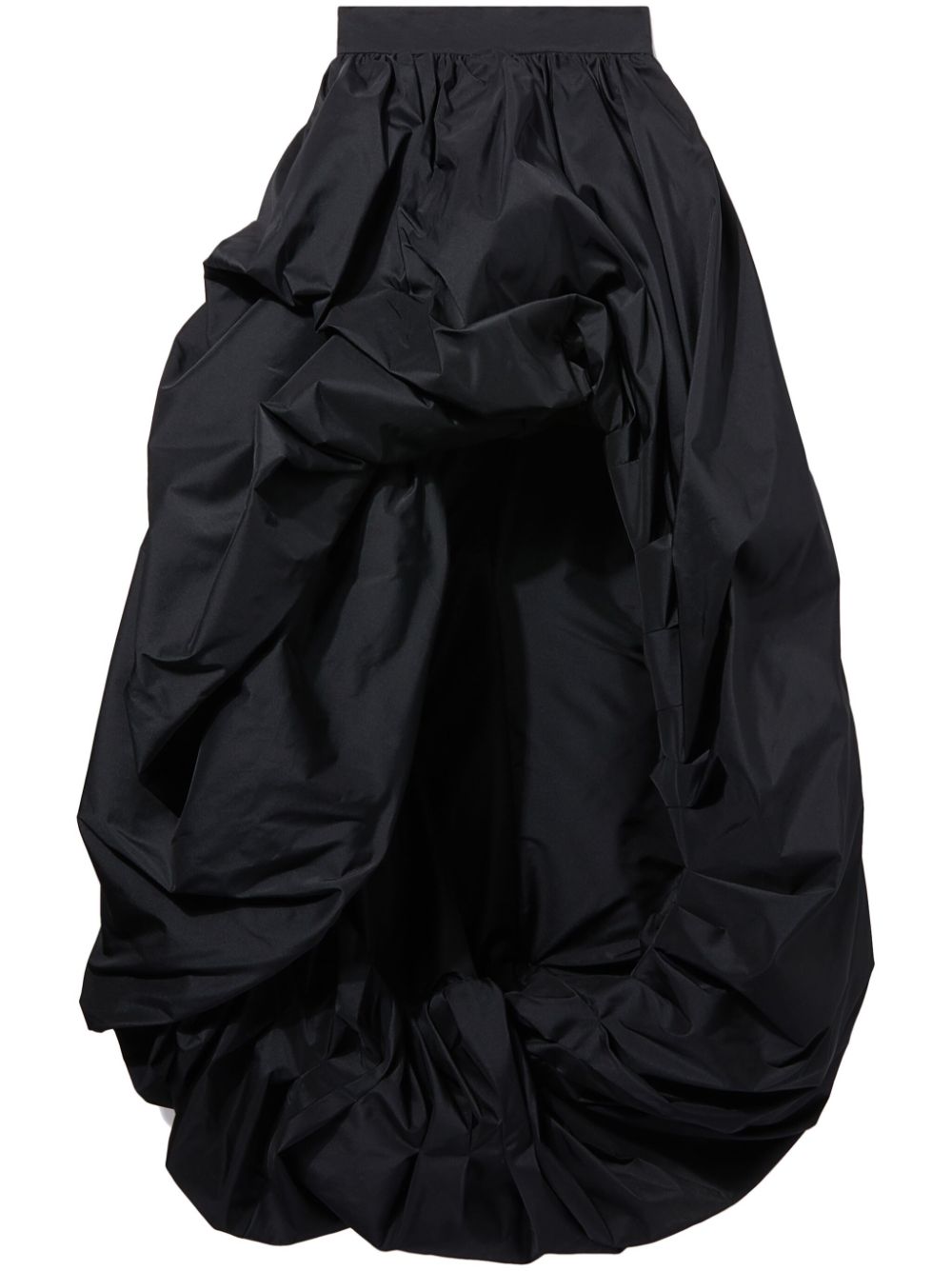 PUCCI asymmetric taffeta full skirt - Black von PUCCI