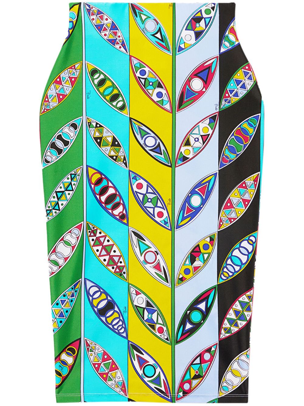 PUCCI graphic-print high-waisted skirt - Multicolour von PUCCI