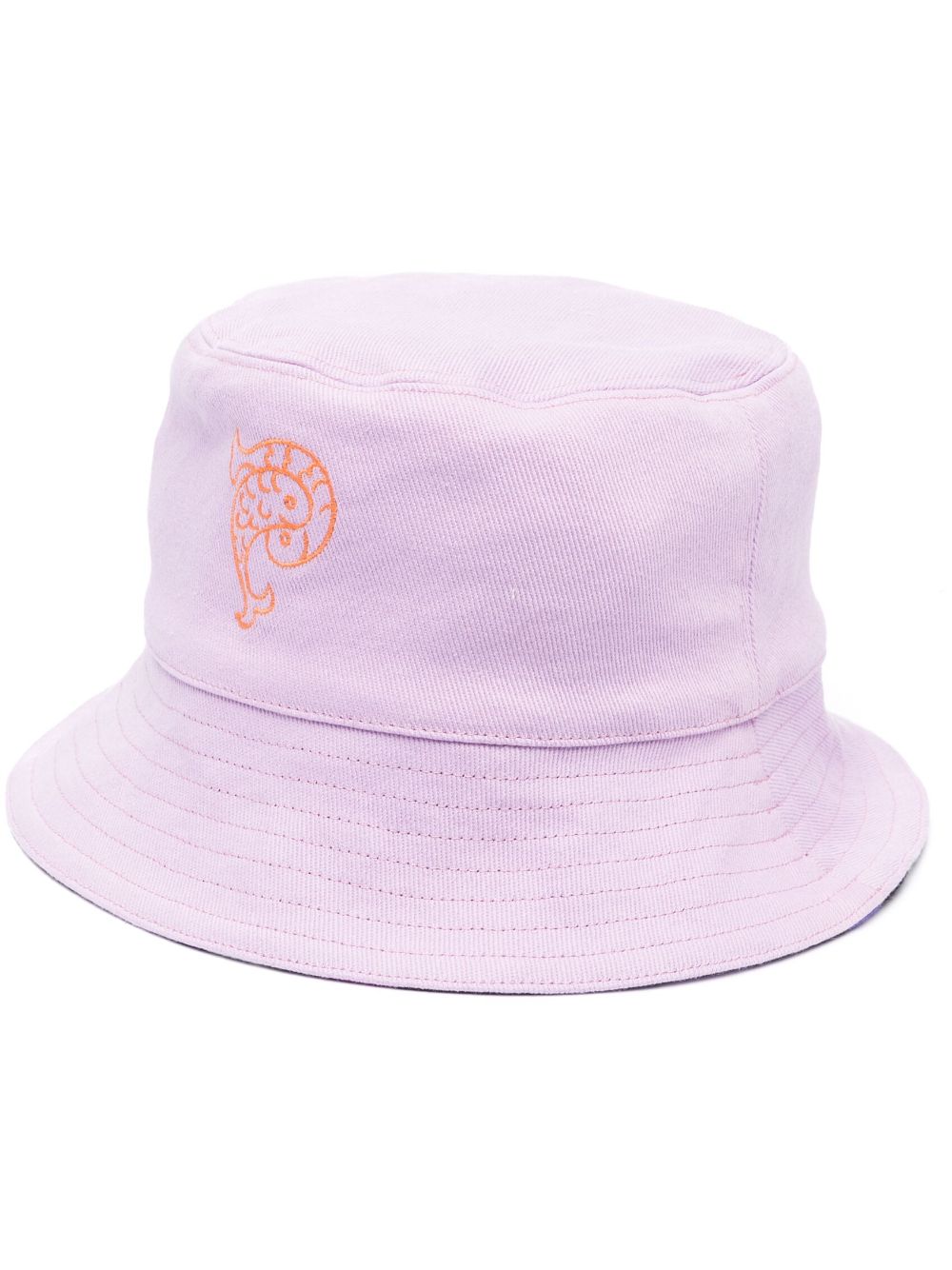 PUCCI logo-embroidered reversible bucket hat - Purple von PUCCI