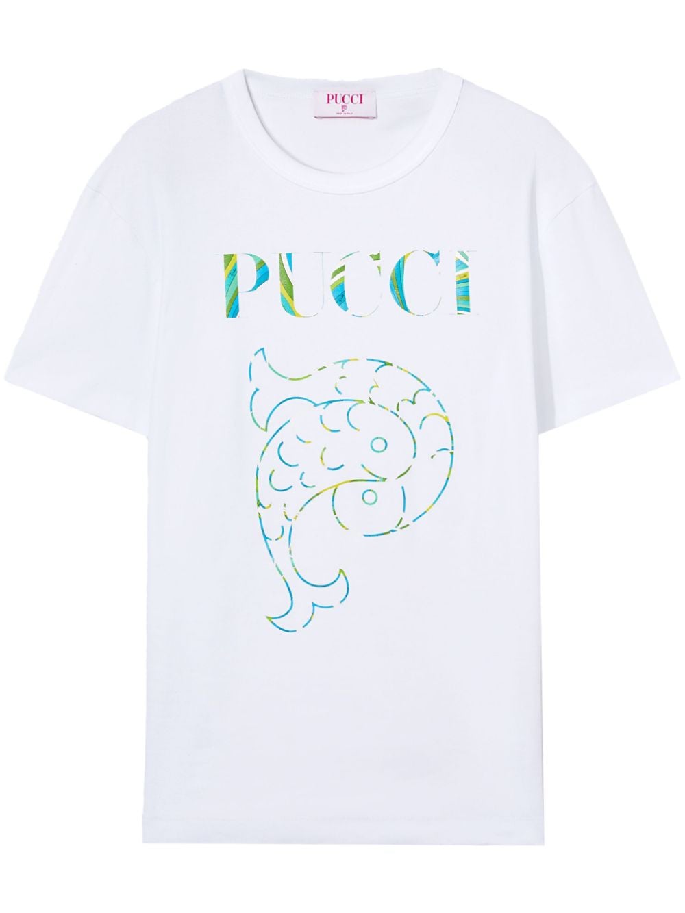 PUCCI logo-print cotton T-shirt - White von PUCCI