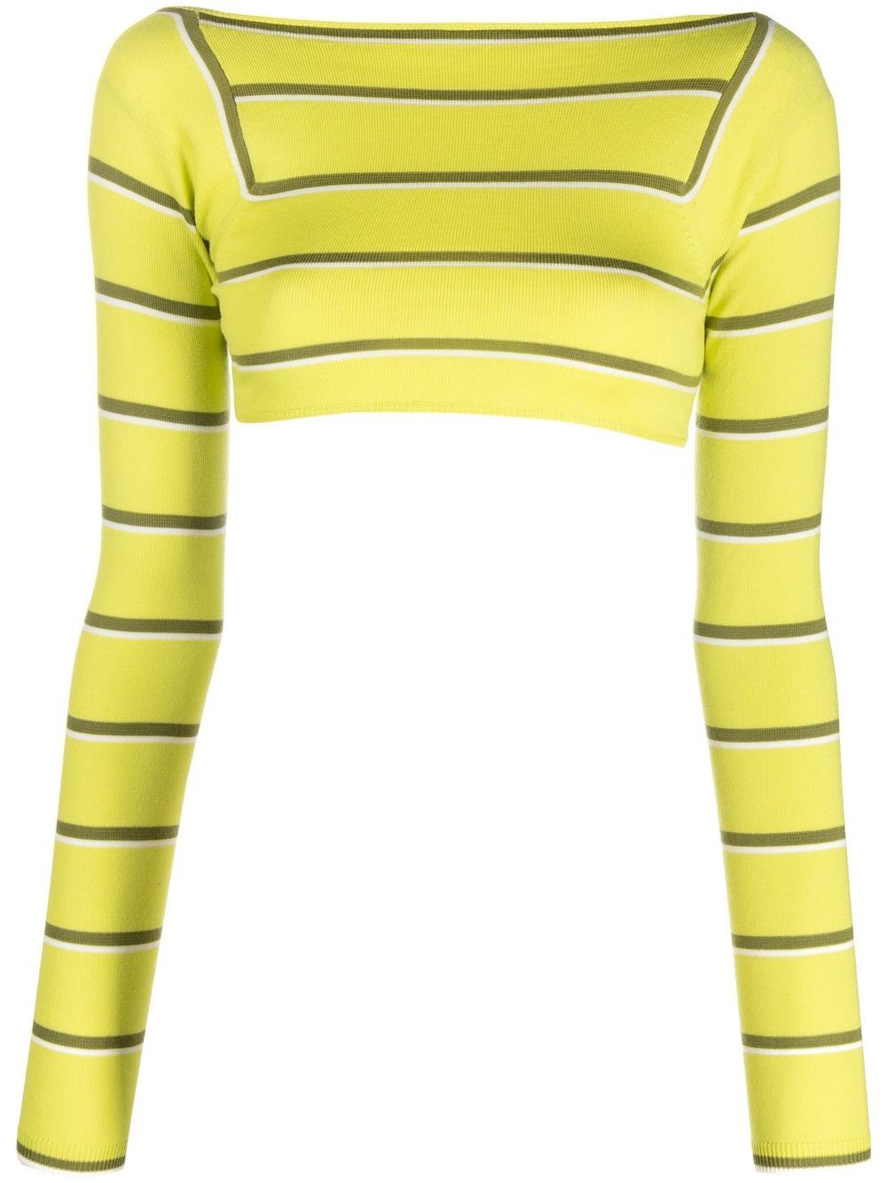 PUCCI striped croped top - Green von PUCCI