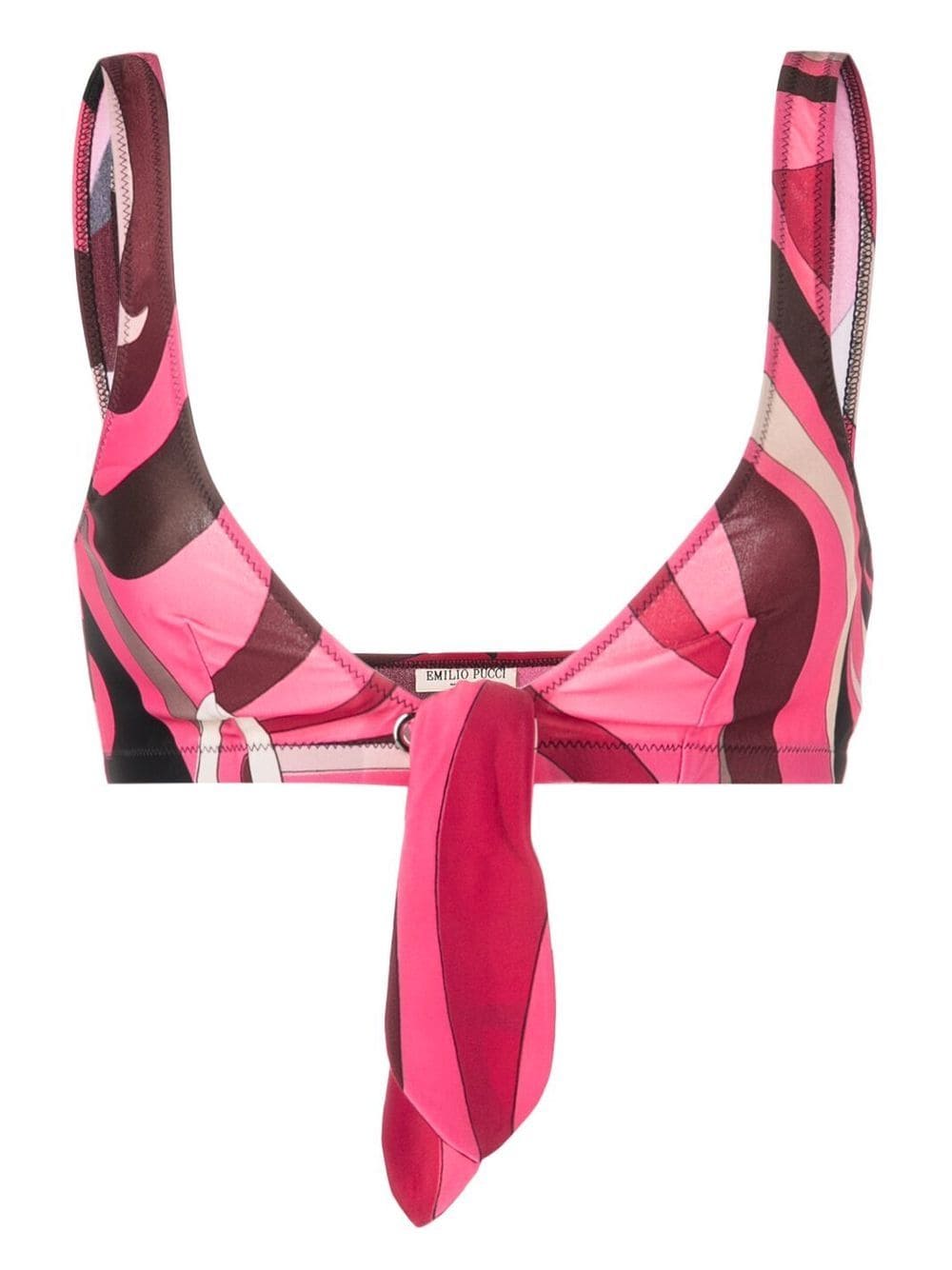 PUCCI wave-print bikini top - Pink von PUCCI