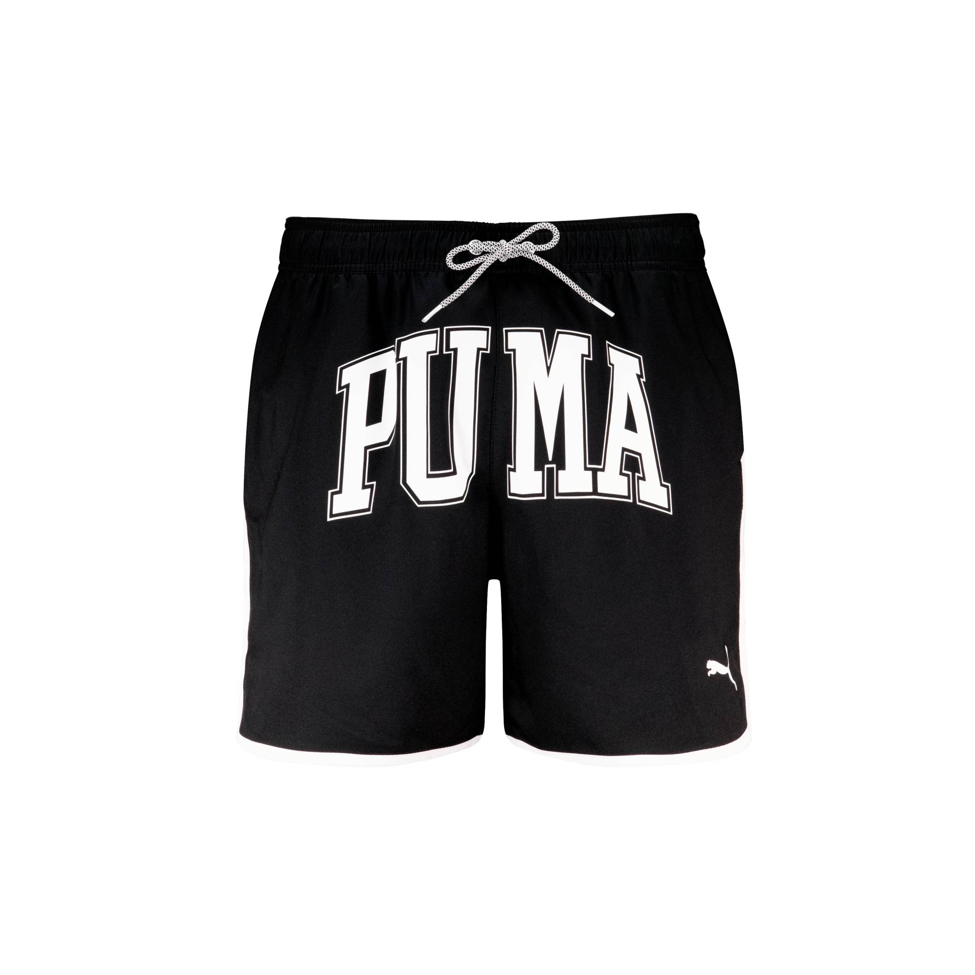 PUMA Badeshorts, (1 St.), mit auffälligem Logo-Schriftzug von PUMA