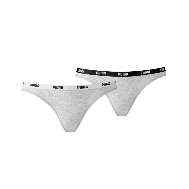 PUMA Bikinislip »PUMA WOMEN BIKINI 2P HANG«, (2er Pack), Mit elastischem Logobund von PUMA