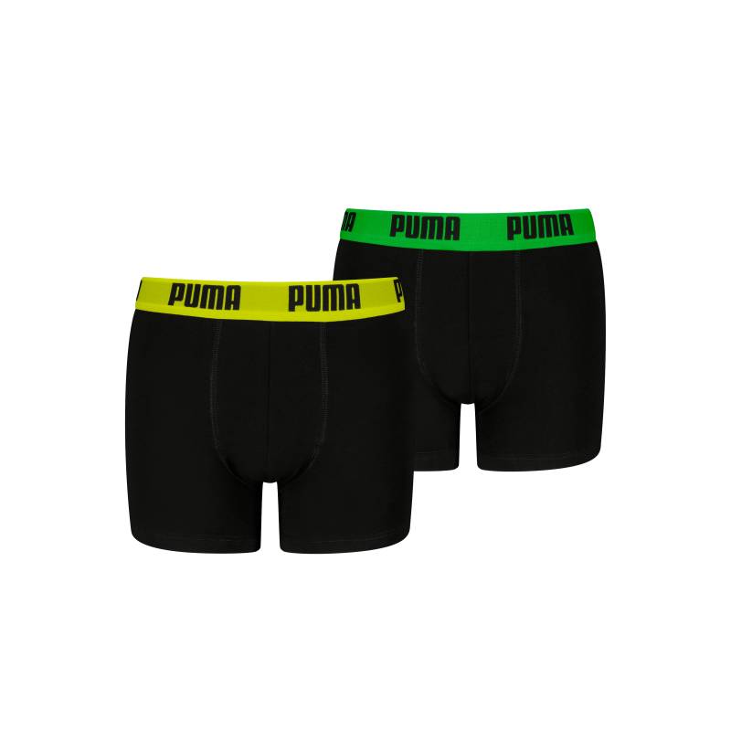 PUMA Boxer »PUMA BOYS EVERYDAY BASIC BOXERS 2P«, (2er Pack), Komfortabler Logobund, ohne Eingriff von PUMA