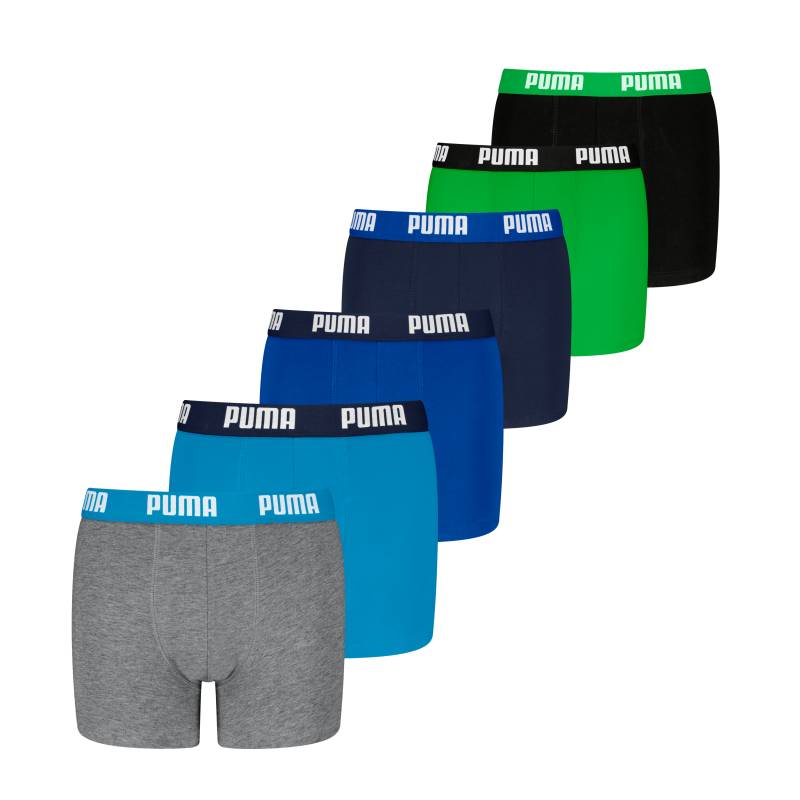 PUMA Boxershorts »PUMA BOYS EVERYDAY BASIC BOXERS 6P ECOM«, (6er Pack) von PUMA
