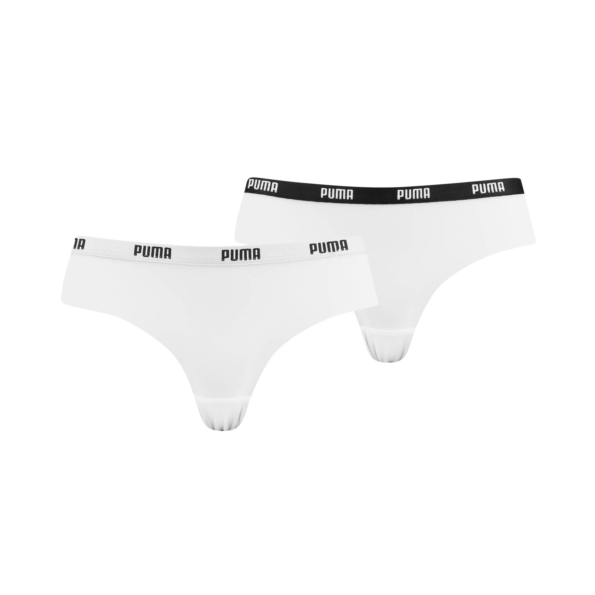 PUMA Brasilslip »PUMA WOMEN MICROFIBER BRAZILIAN 2P HANG«, (2er Pack), Mit elastischem Soft-Touch-Logobund von PUMA