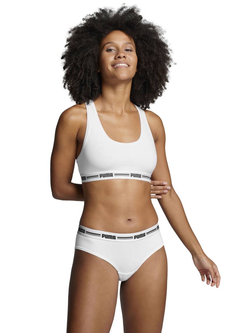 PUMA Sport-Bustier »PUMA WOMEN RACER BACK TOP 1P HANG«, mit markantem Logobund von PUMA