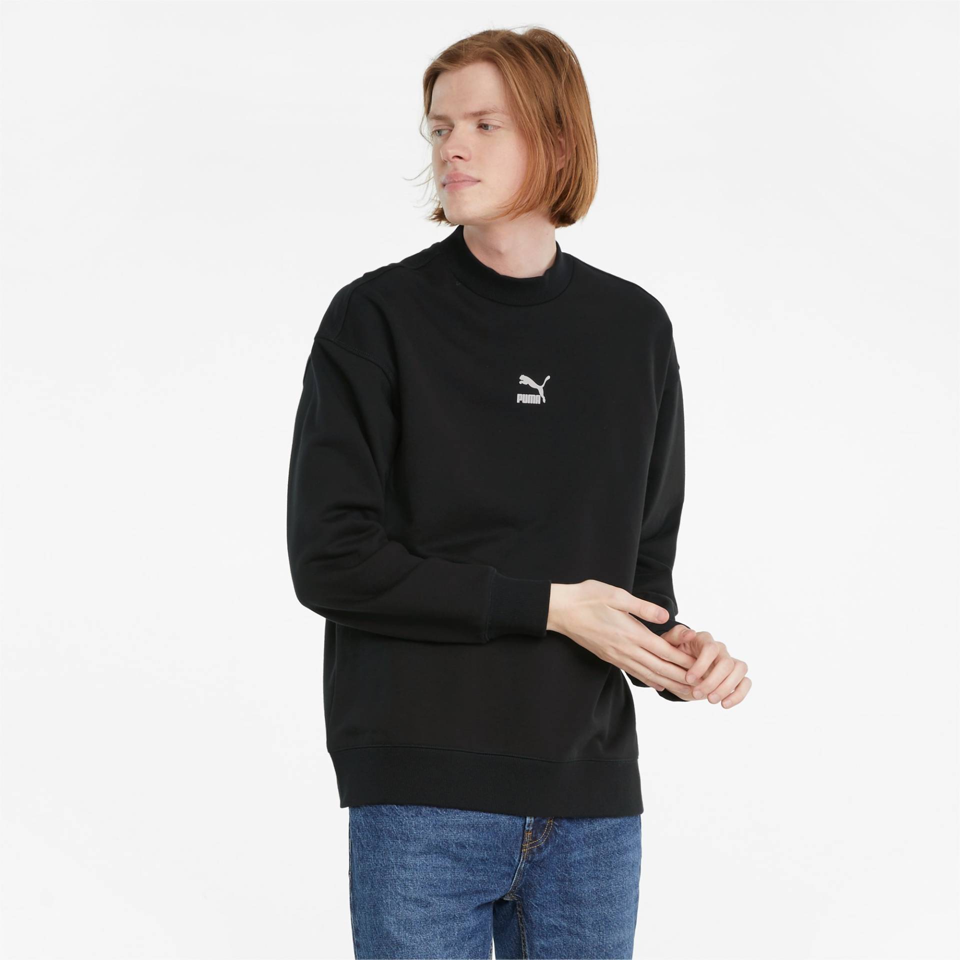 PUMA Classics Herren Sweatshirt mit hohem Rundhalskragen | Mit Aucun | Schwarz | Größe: M PUMA Classics Herren Sweatshirt mit hohem Rundhalskragen | Mit Aucun | Schwarz | Größe: M von PUMA