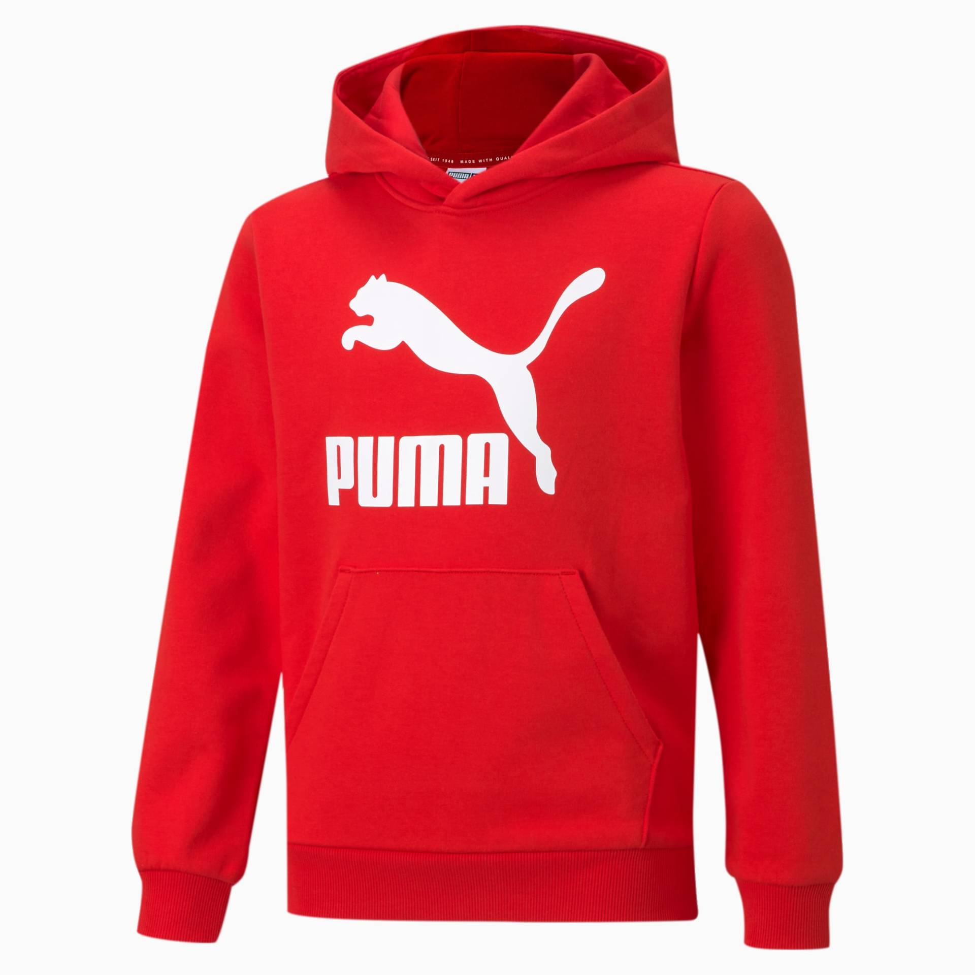 PUMA Classics Logo Jugend Hoodie | Mit Aucun | Rot | Größe: 164 von PUMA