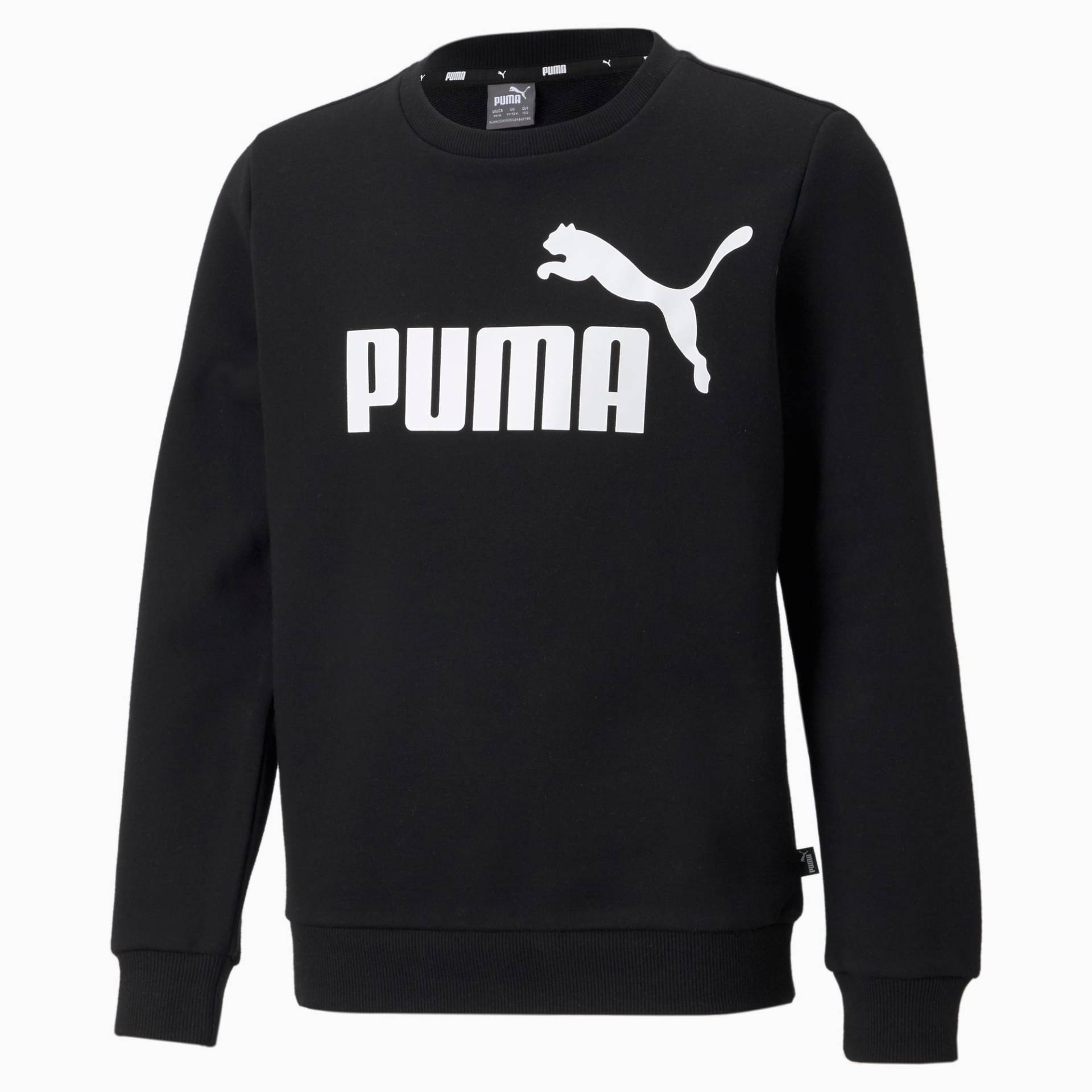 PUMA Essentials Jugend Sweatshirt mit großem Logo Für Herren | Mit Aucun | Schwarz | Größe: 92 von PUMA