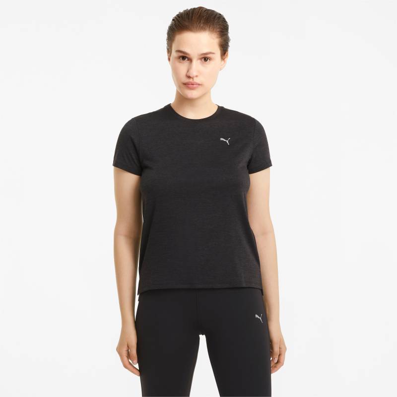 PUMA Favourite Heather Damen Lauf-T-Shirt | Mit Heide | Schwarz | Größe: XL von PUMA