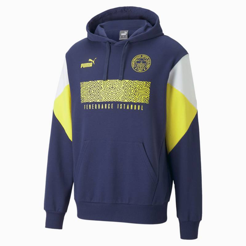 PUMA Fenerbahçe S.K Herren ftblCulture Hoodie | Mit Aucun | Blau/Gelb | Größe: XL von PUMA