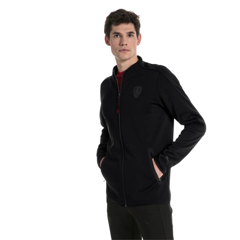 PUMA Ferrari Lifestyle Herren T7 Trainingsjacke | Mit Aucun | Schwarz | Größe: XL von PUMA