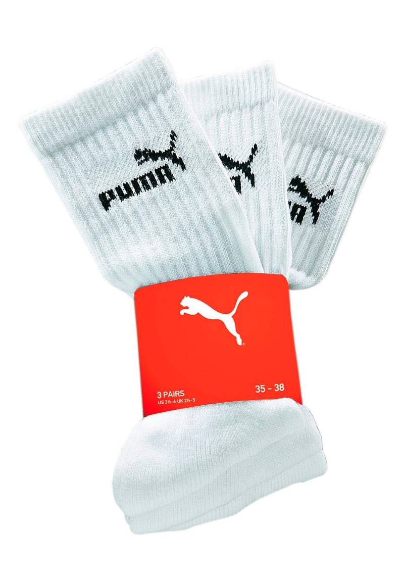 PUMA Freizeitsocken, (3 Paar), Atmungsaktiv, feuchtigkeitsregulierend, Stretchanteil von PUMA