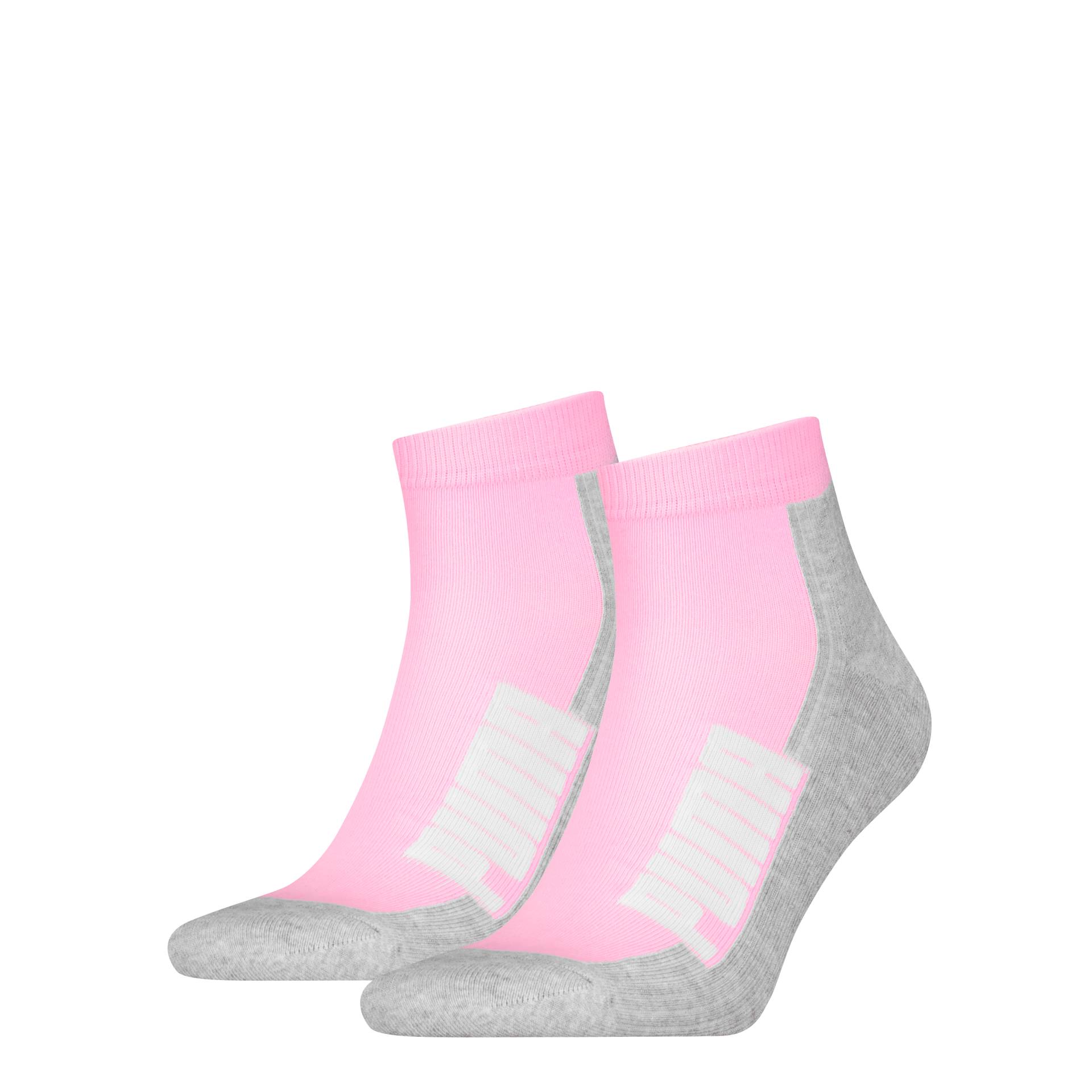 PUMA Kurzsocken »PUMA UNISEX BWT CUSHIONED QUARTER 2P«, (2 Paar), Zweifarbig, Rippenbündchen von PUMA