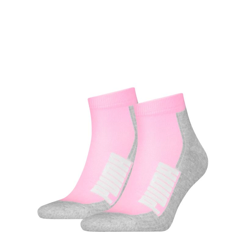 PUMA Kurzsocken »PUMA UNISEX BWT CUSHIONED QUARTER 2P«, (2 Paar), Zweifarbig, Rippenbündchen von PUMA