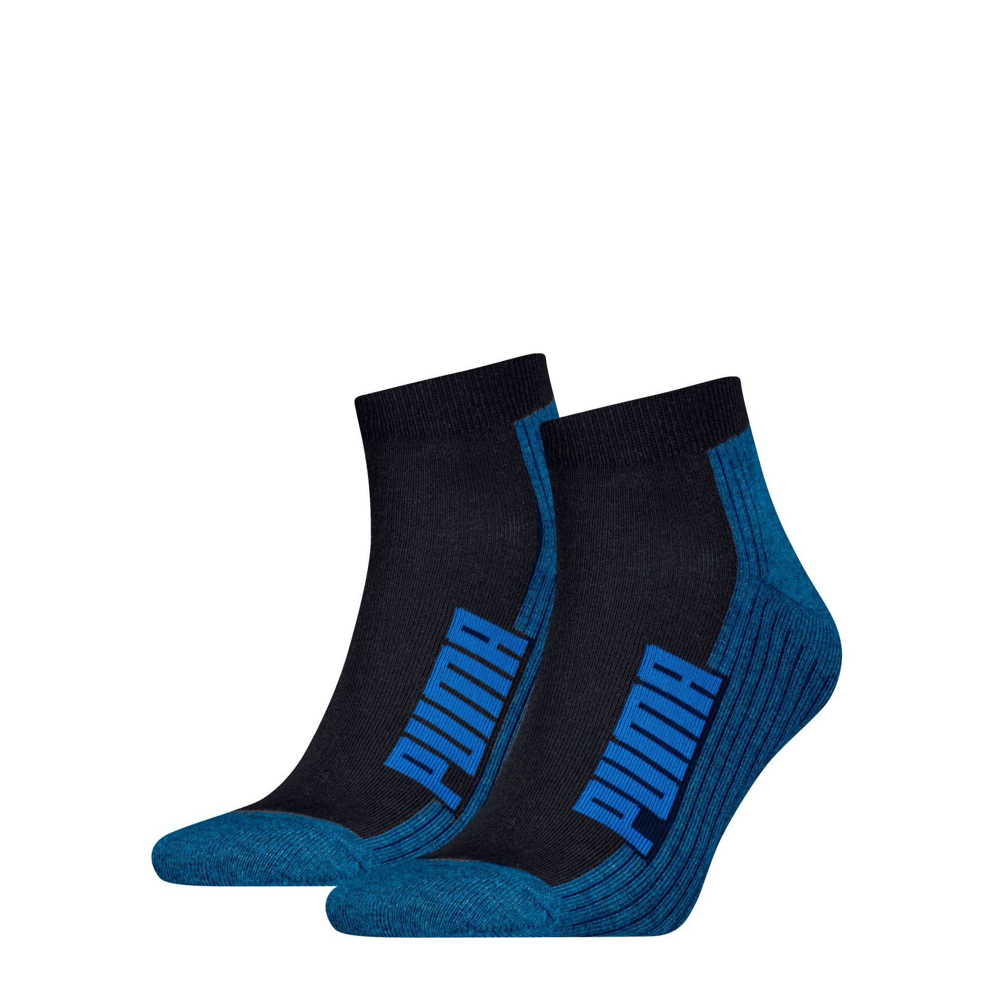 PUMA Kurzsocken »PUMA UNISEX BWT CUSHIONED QUARTER 2P«, (2 Paar), Zweifarbig, Rippenbündchen von PUMA
