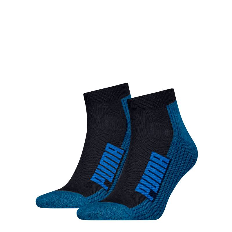 PUMA Kurzsocken »PUMA UNISEX BWT CUSHIONED QUARTER 2P«, (2 Paar), Zweifarbig, Rippenbündchen von PUMA