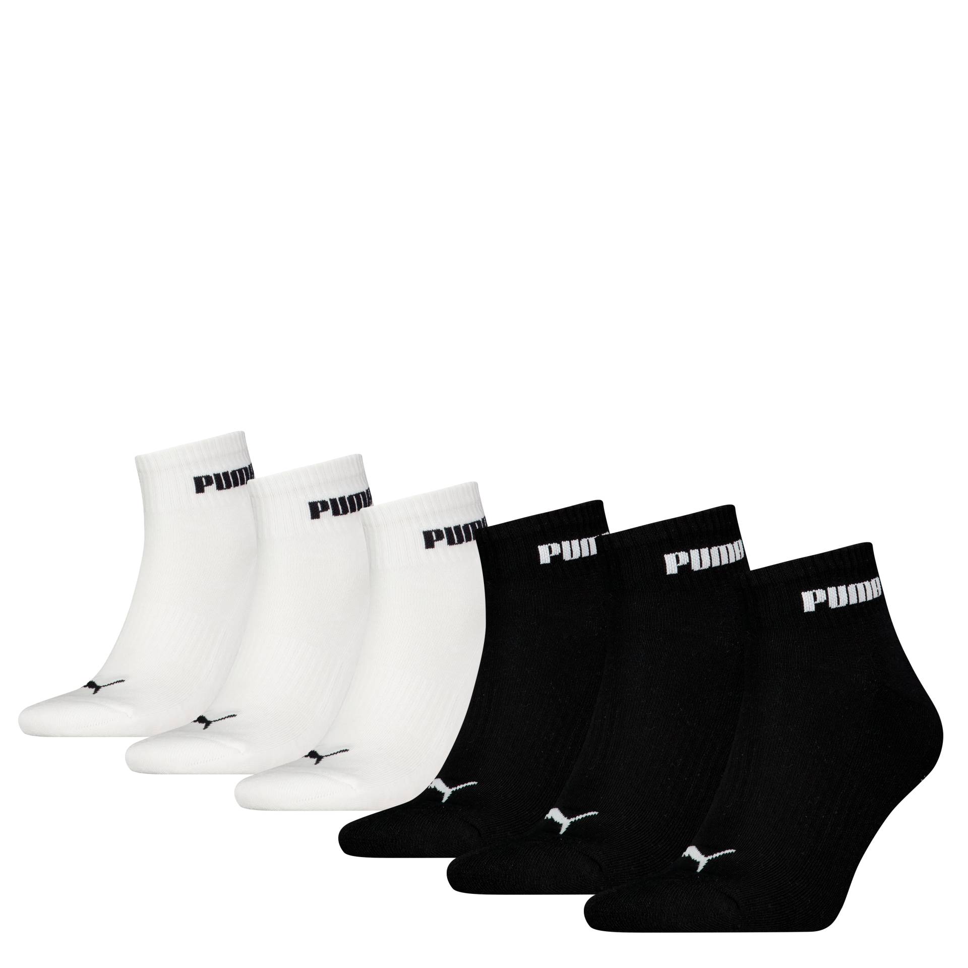 PUMA Kurzsocken »PUMA UNISEX CUSH NEXT QUARTER 6P ECOM«, (6er-Pack), mit feuchtigkeitstransportierender Technologie von PUMA