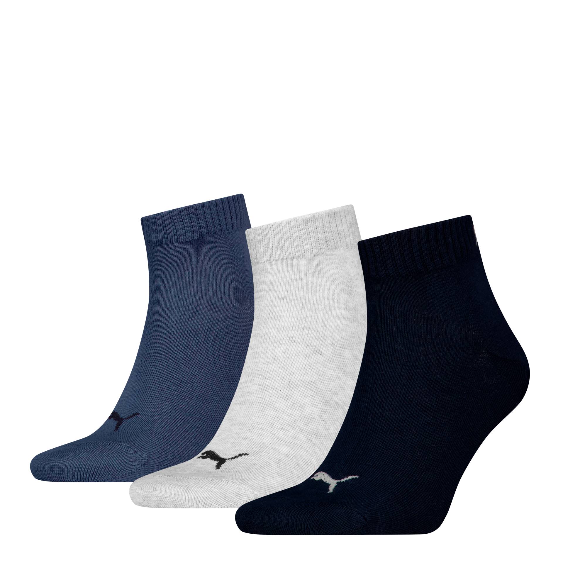 PUMA Kurzsocken »PUMA UNISEX QUARTER PLAIN 3P«, (3 Paar, 3 Paar), mit kleinem Logo von PUMA