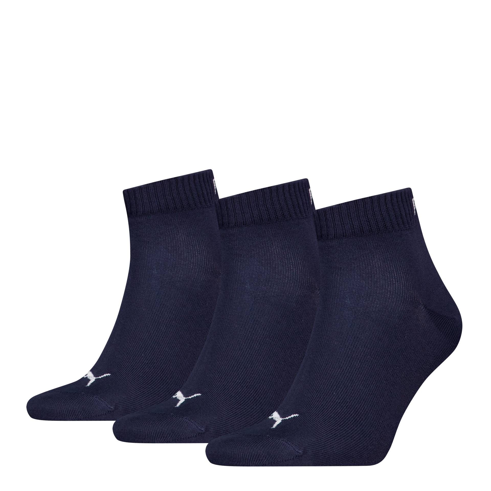 PUMA Kurzsocken »PUMA UNISEX QUARTER PLAIN 3P«, (3 Paar, 3 Paar), mit kleinem Logo von PUMA