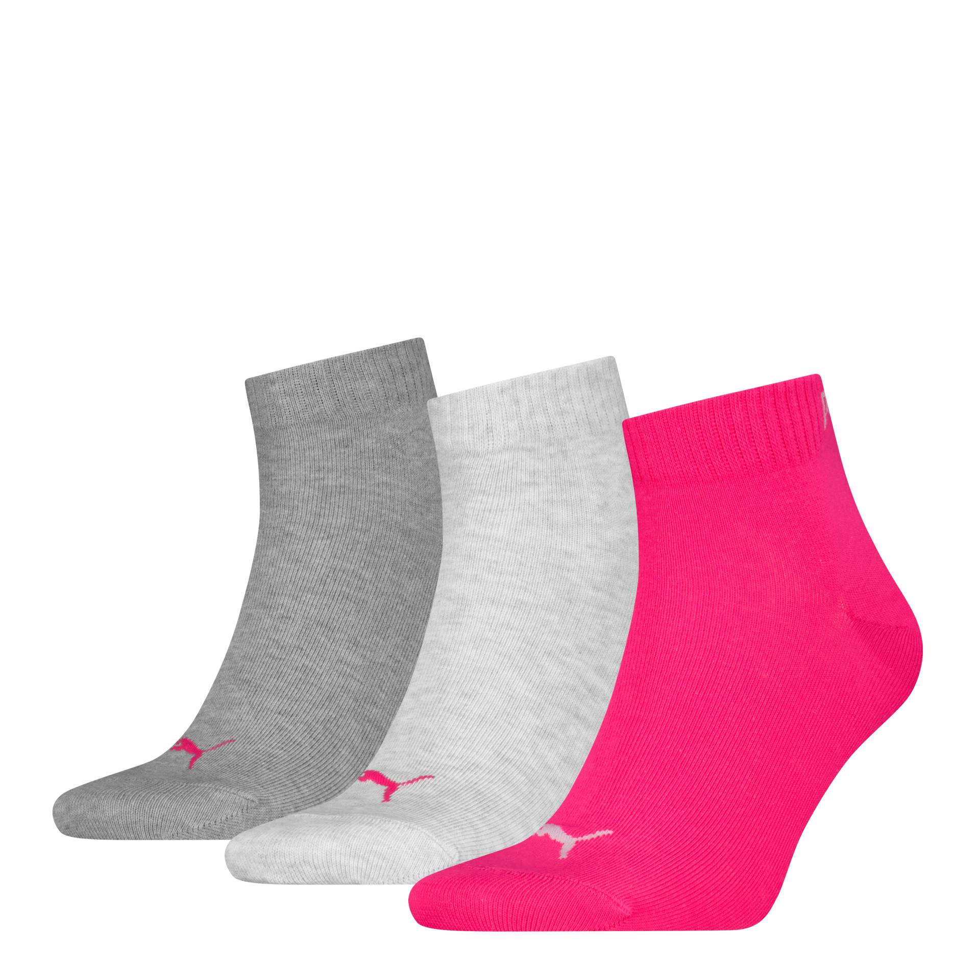 PUMA Kurzsocken »PUMA UNISEX QUARTER PLAIN 3P«, (3 Paar, 3 Paar), mit kleinem Logo von PUMA
