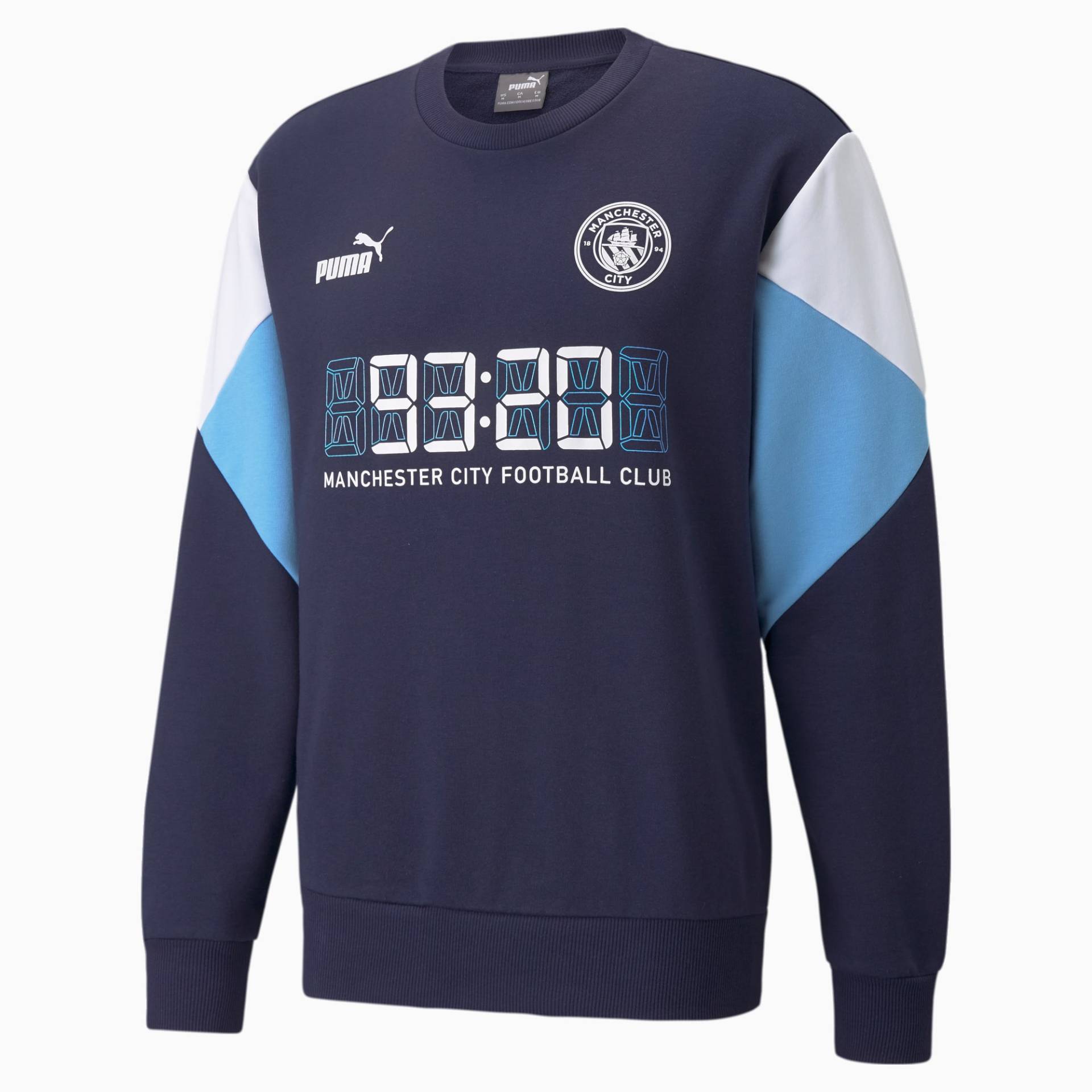 PUMA Man City FtblCulture Fußball Sweatshirt | Mit Aucun | Blau/Weiß | Größe: XXL von PUMA