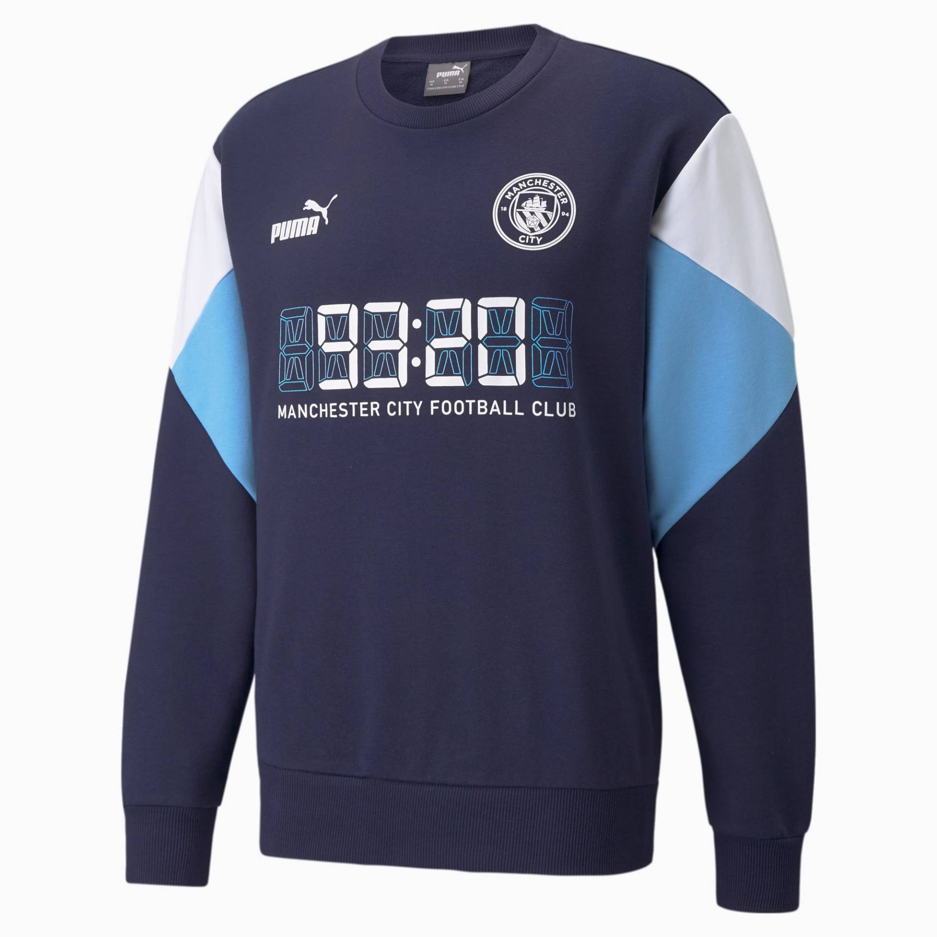 PUMA Man City FtblCulture Fußball Sweatshirt | Mit Aucun | Blau/Weiß | Größe: XXL PUMA Man City FtblCulture Fußball Sweatshirt | Mit Aucun | Blau/Weiß | Größe: XXL von PUMA