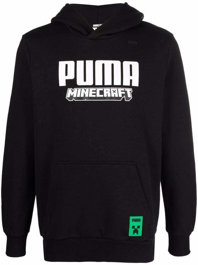 PUMA Minecraft logo-print hoodie - Black von PUMA