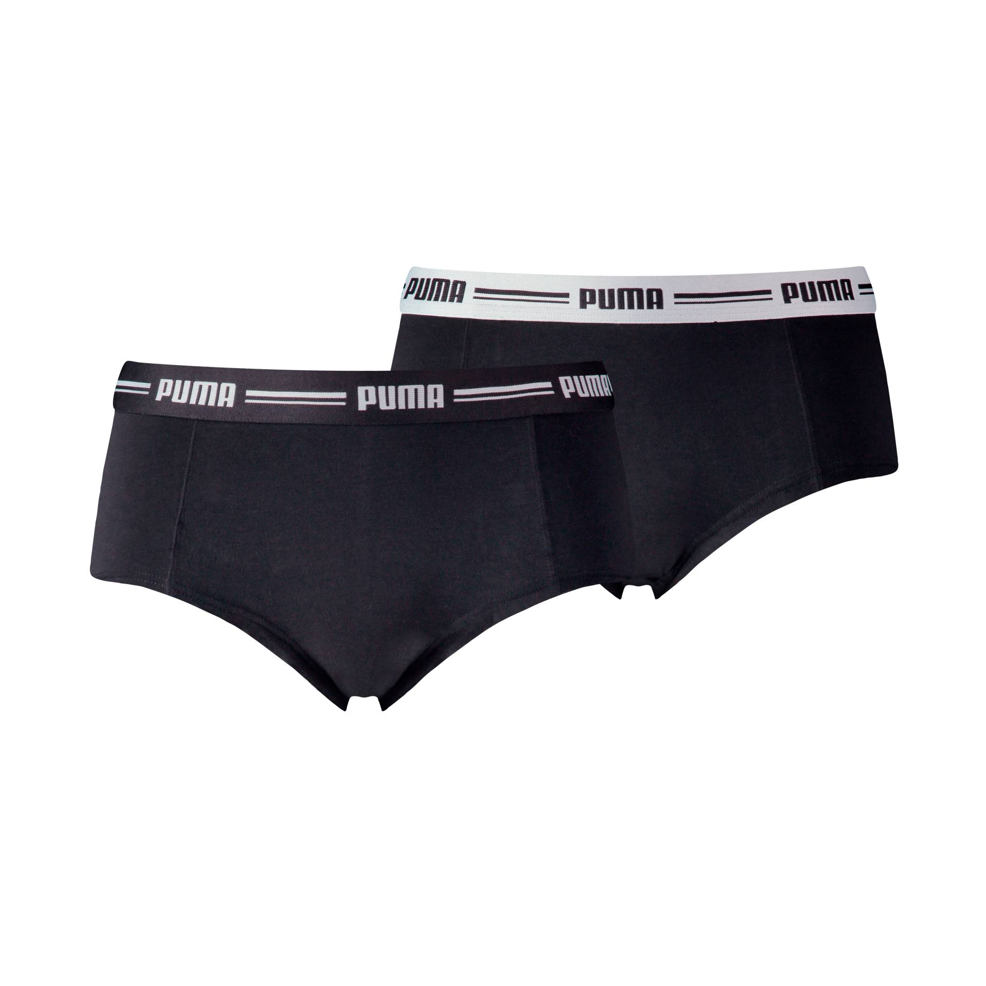 PUMA Panty »PUMA WOMEN MINI SHORT 2P HANG«, (2er Pack), Mit elastischem Logobund von PUMA