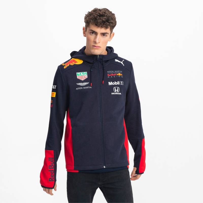 PUMA Red Bull Racing Herren Team Sweatjacke mit Kapuze | Mit Aucun | Schwarz | Größe: XS von PUMA