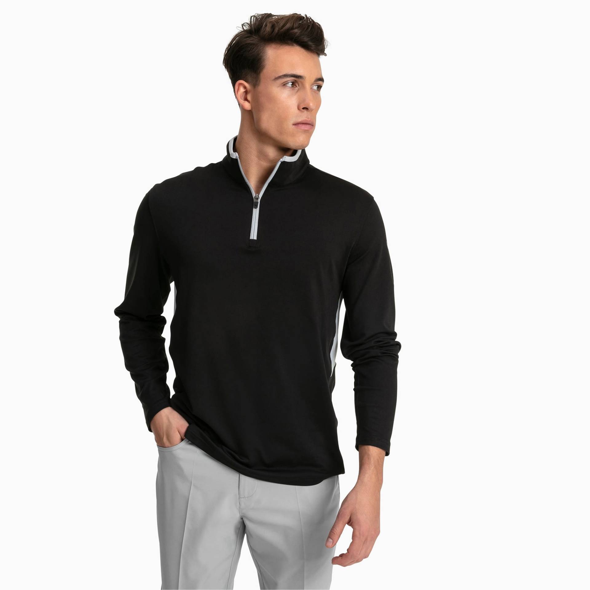 PUMA Rotation 1/4 Zip Herren Golf Pullover | Mit Aucun | Schwarz | Größe: 6XL von PUMA