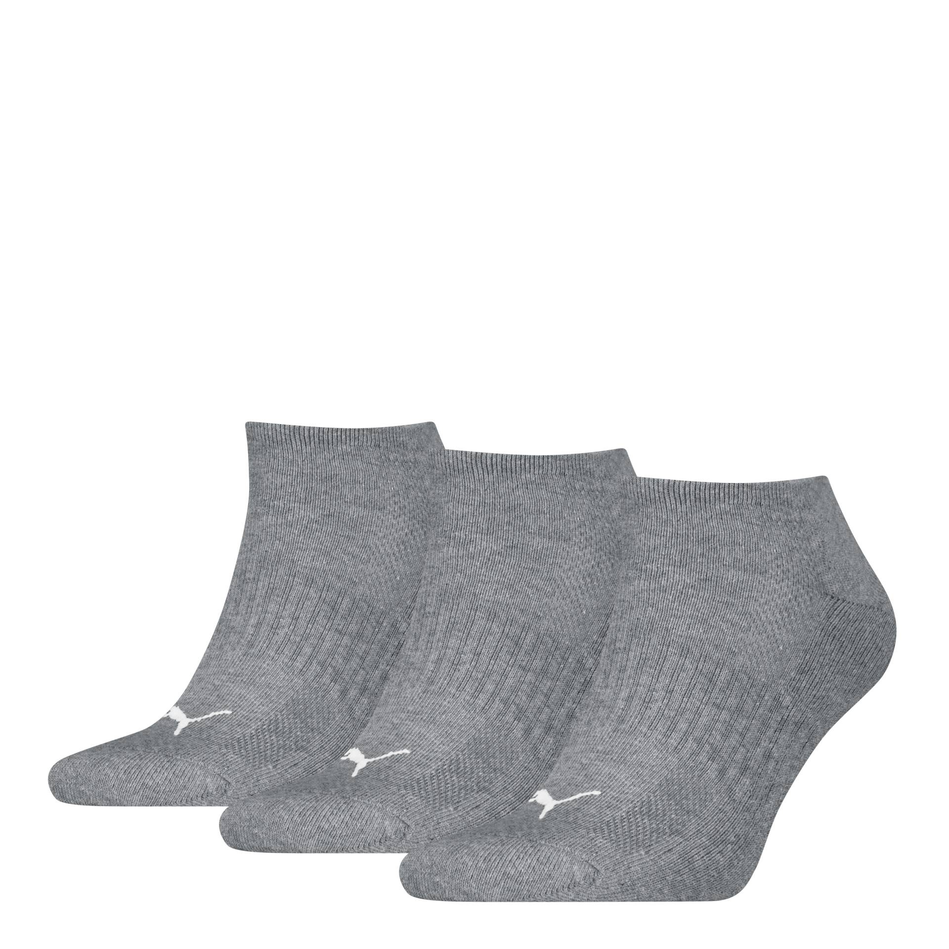 PUMA Sneakersocken »PUMA UNISEX CUSHIONED SNEAKER 3P«, (3 Paar), verstärkter Fersen-und Zehenbreich, Puma Cat-Logo von PUMA