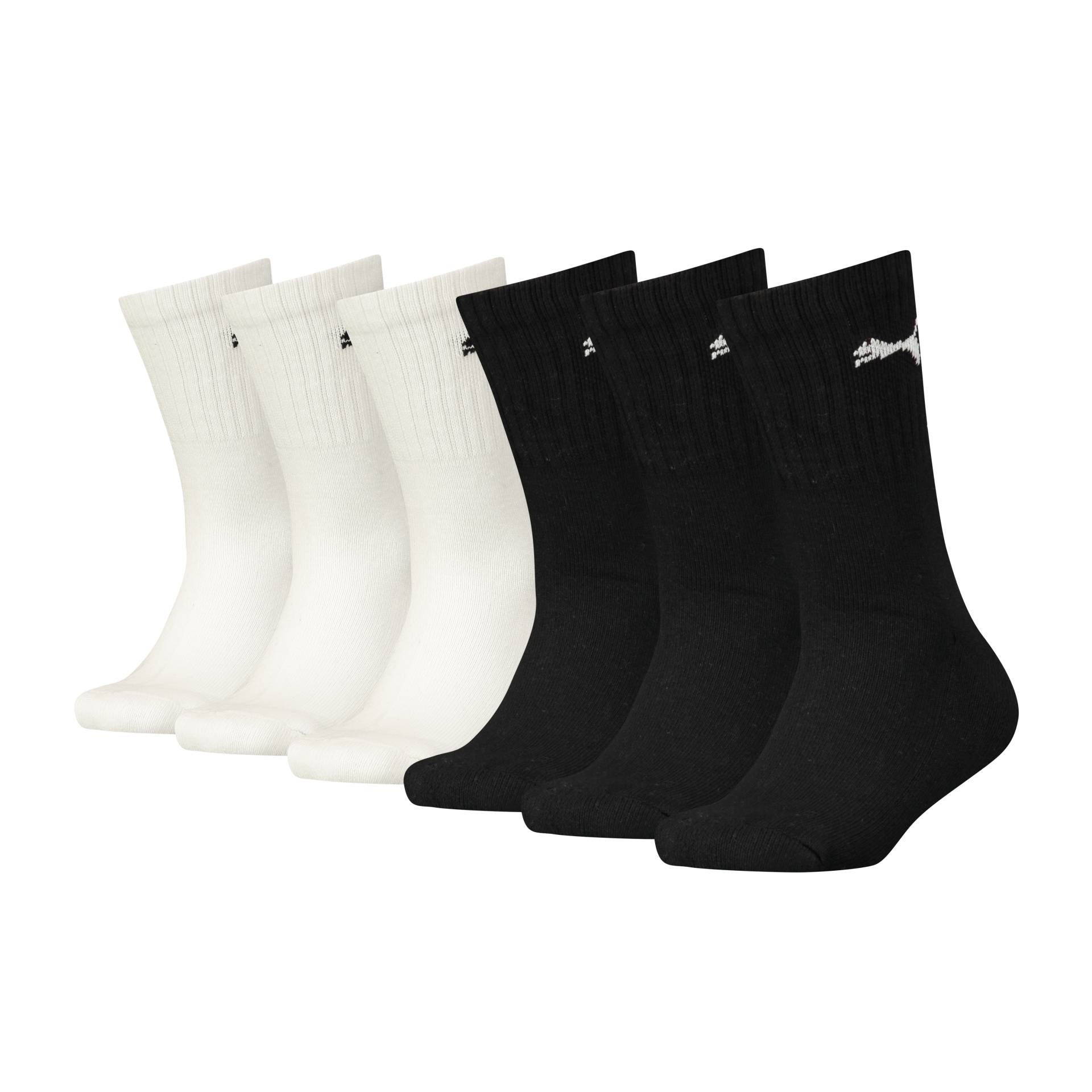 PUMA Socken »PUMA JUNIOR CREW SOCK 6P ECOM«, (6 Paar, 6 Paar), gepolsterte Sohle für zusätzlichen Komfort von PUMA