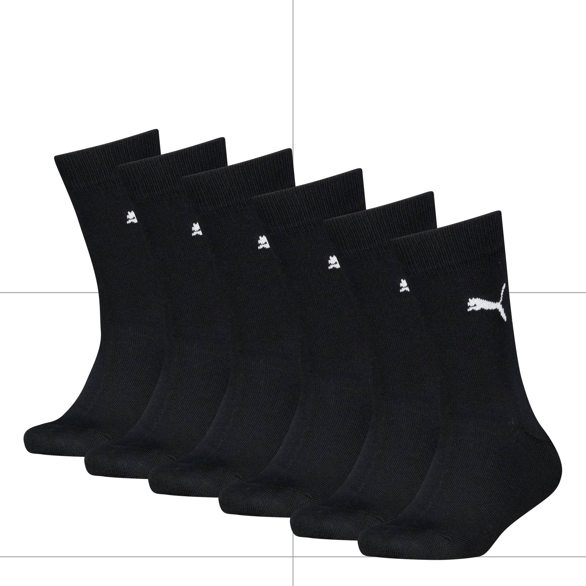 PUMA Socken »PUMA KIDS EASY RIDER 6P ECOM«, (6 Paar), Sportsocken, Rippenbündchen, Logo von PUMA