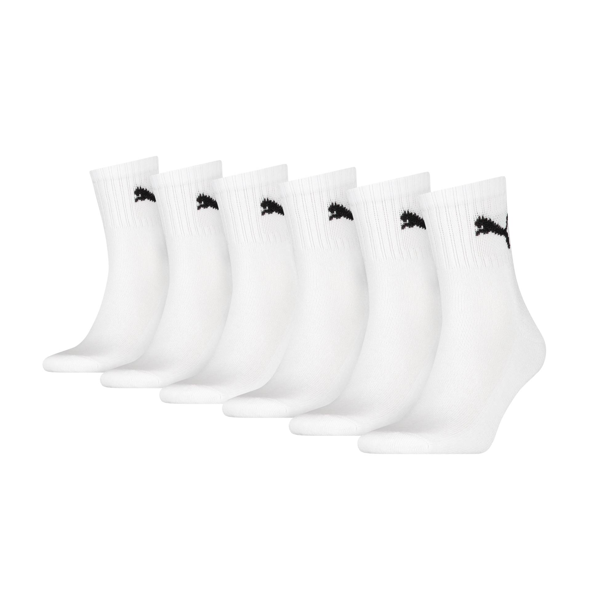 PUMA Socken »PUMA SHORT CREW 6P UNISEX ECOM«, (6 Paar), Gepolsterte Sohle für Stossdämpfung und zusätzlichen Komfort von PUMA