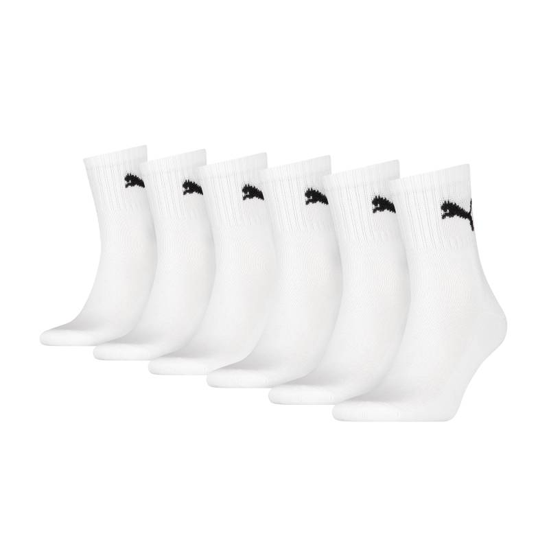 PUMA Socken »PUMA SHORT CREW 6P UNISEX ECOM«, (6 Paar), Gepolsterte Sohle für Stossdämpfung und zusätzlichen Komfort von PUMA