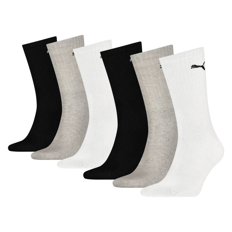 PUMA Socken »PUMA UNISEX CREW SOCK 6P ECOM«, (6 Paar), Flache Zehennaht von PUMA